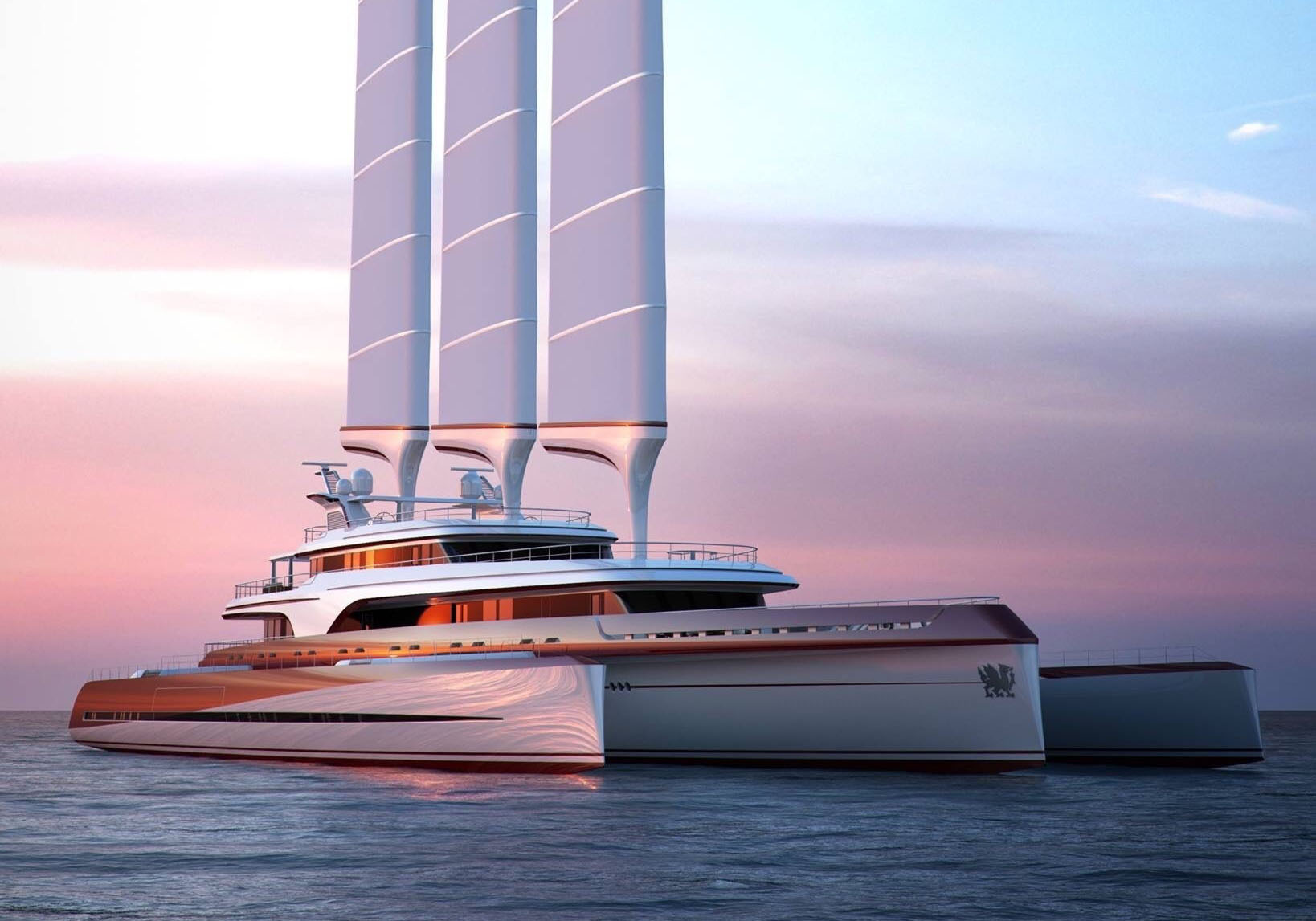 Trimaran Yacht Sailing