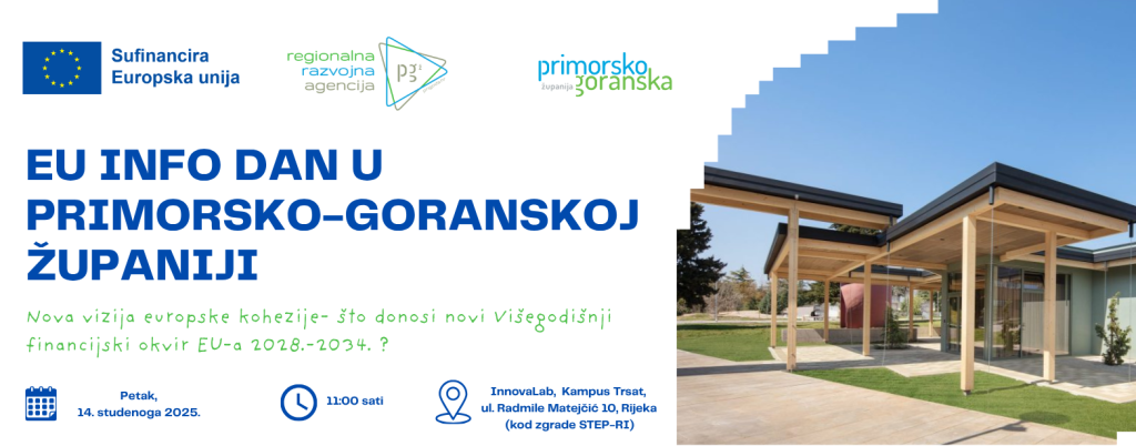POZIV NA EU INFO DAN U PRIMORSKO-GORANSKOJ ŽUPANIJI, 14. STUDENOGA 2025. U INNOVALABU SVEUČILIŠTA U RIJECI